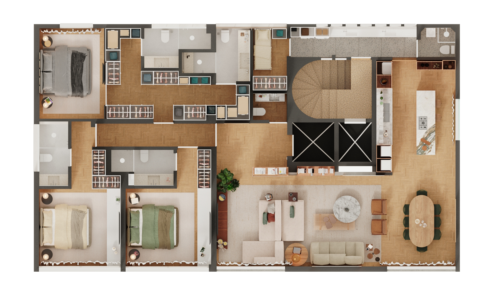 Planta do apartamento