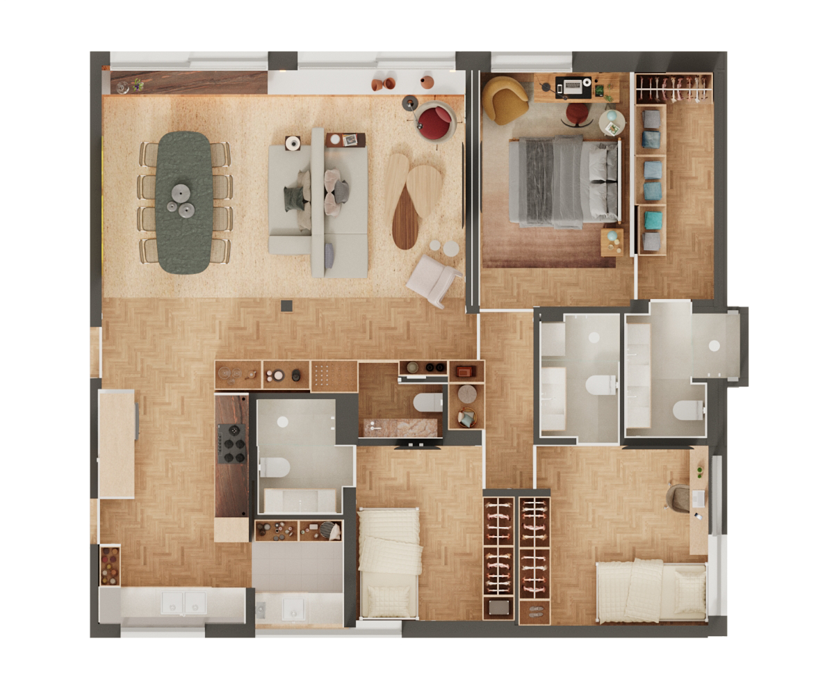 Planta do apartamento