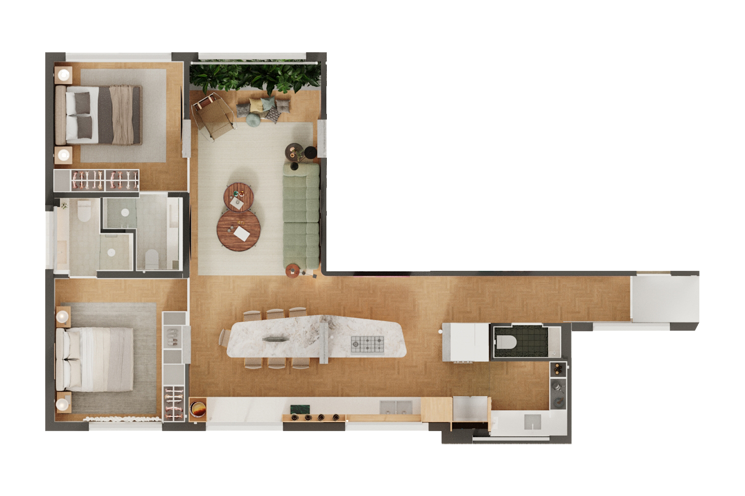 Planta do apartamento