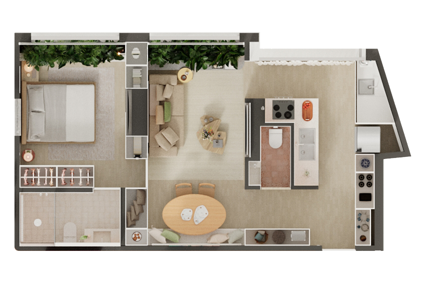 Planta do apartamento