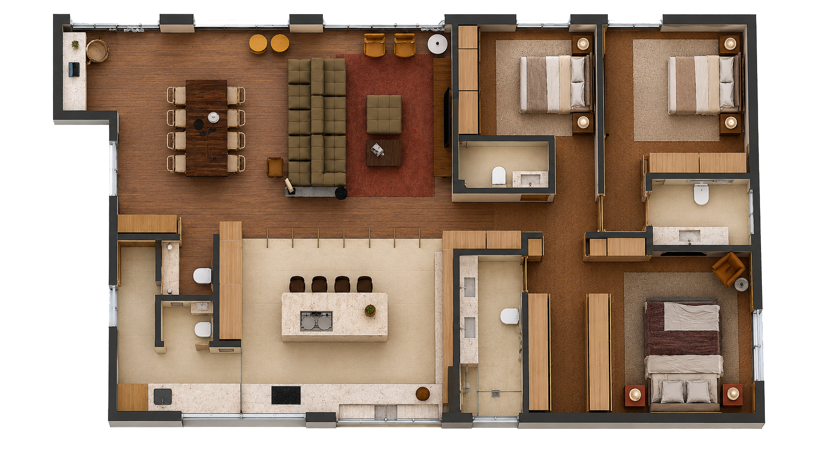 Planta do apartamento